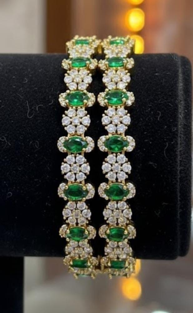 2.8 Iympon Bangle 8i0053 Green With White