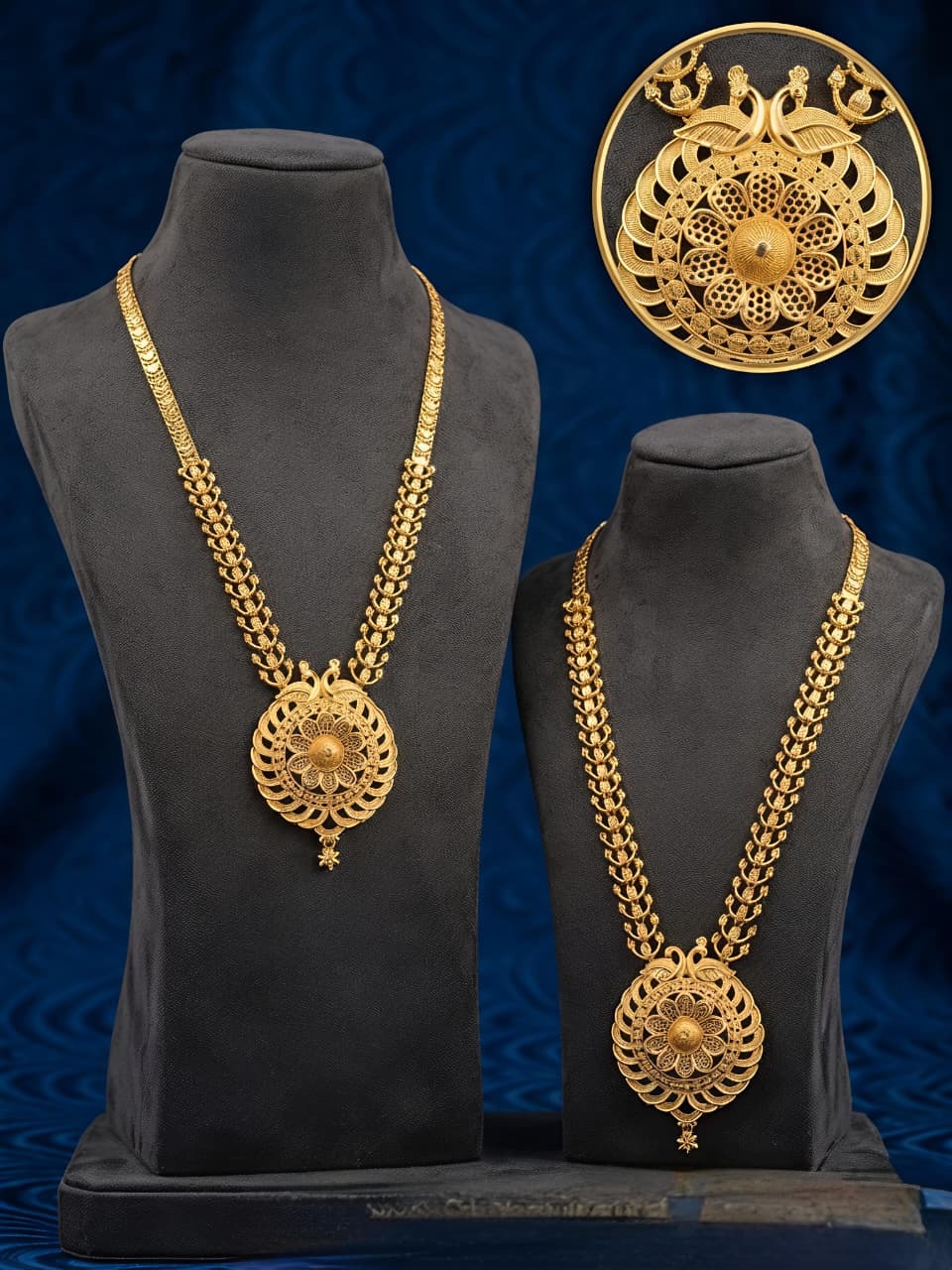 Peacock Forming Aaram Necklace Fm0037