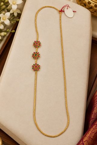 Mogappu Chain Cm0263 Pink With Green