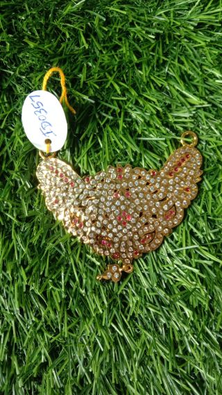 Iympon   Dollar Id0357 White  With Pink 236 Stone